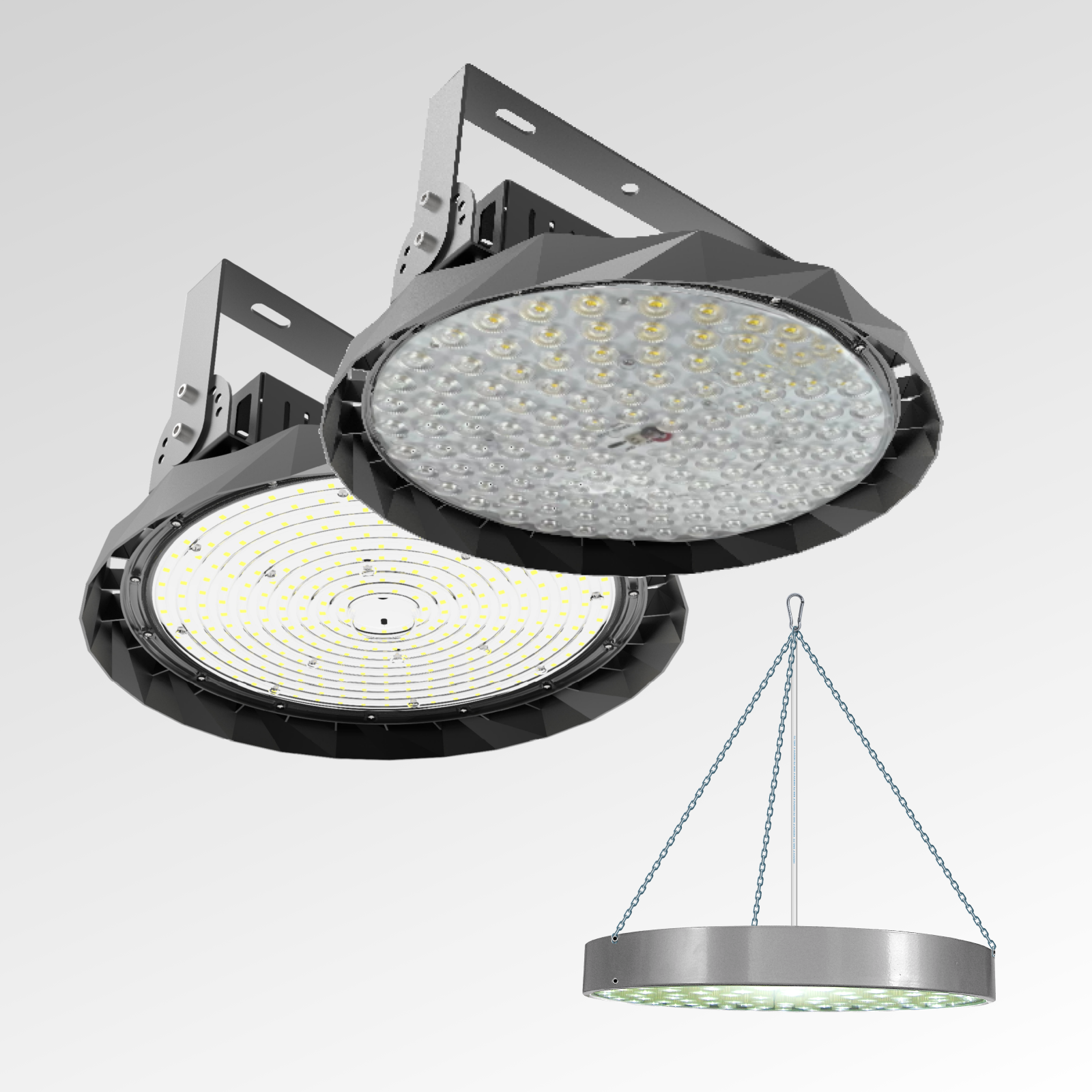 High-bay luminaires